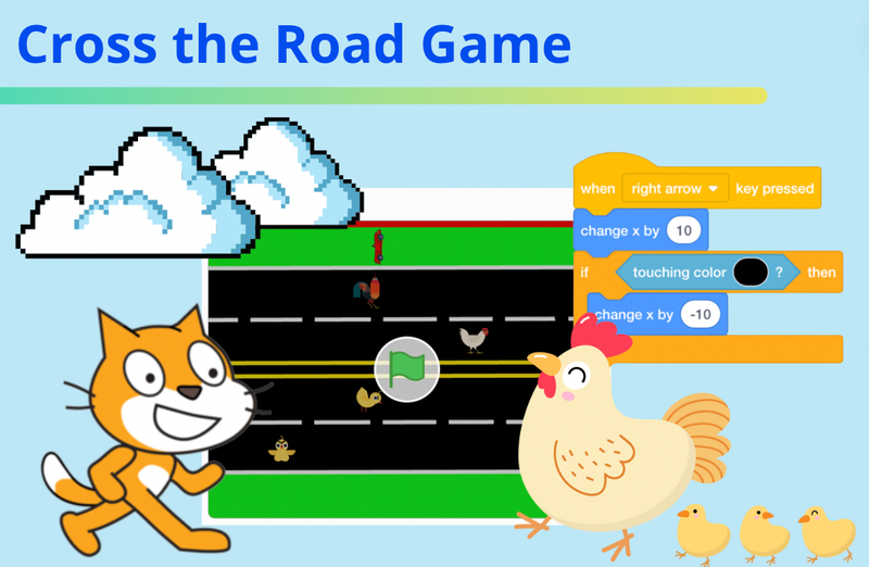 Fun Cross the Road Game on Scratch Tutorial